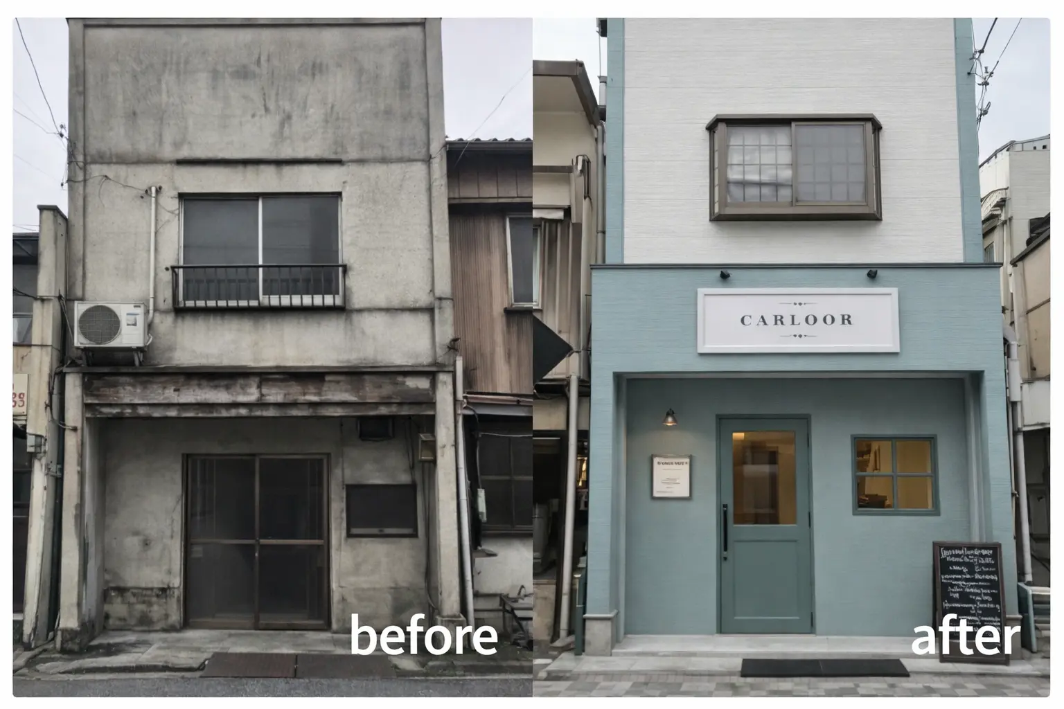 事例_店舗｜外装 古い外観を一新して集客力アップ